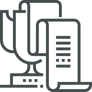 Kazanan Siyah ve Beyaz Logo Simgesi Markalaşma ve Tasarım için PNG Biçiminde