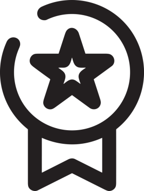 Kazanan Siyah ve Beyaz Logo Simgesi Markalaşma ve Tasarım için PNG Biçiminde