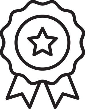 Kazanan Siyah ve Beyaz Logo Simgesi Markalaşma ve Tasarım için PNG Biçiminde