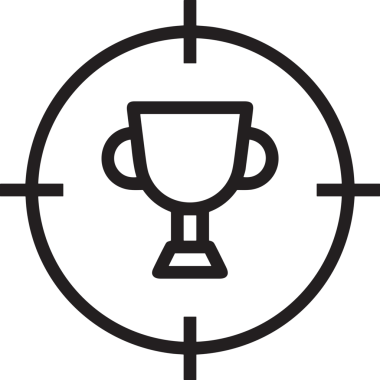 Kazanan Siyah ve Beyaz Logo Simgesi Markalaşma ve Tasarım için PNG Biçiminde