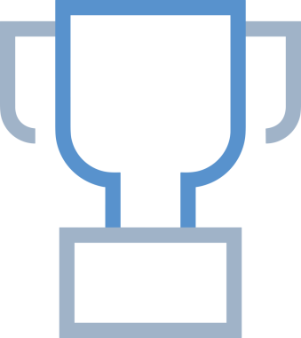 Kazanan Siyah ve Beyaz Logo Simgesi Markalaşma ve Tasarım için PNG Biçiminde