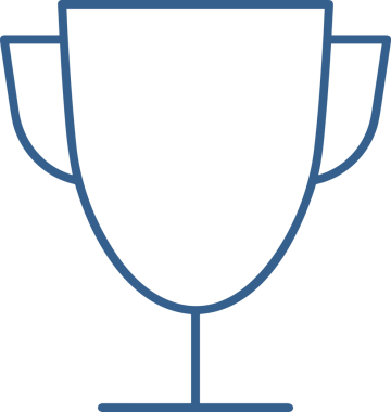 Kazanan Siyah ve Beyaz Logo Simgesi Markalaşma ve Tasarım için PNG Biçiminde