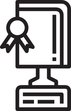 Kazanan Siyah ve Beyaz Logo Simgesi Markalaşma ve Tasarım için PNG Biçiminde