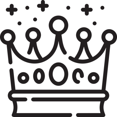 Kazanan Siyah ve Beyaz Logo Simgesi Markalaşma ve Tasarım için PNG Biçiminde