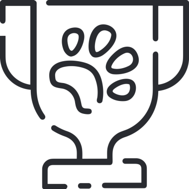 Kazanan Siyah ve Beyaz Logo Simgesi Markalaşma ve Tasarım için PNG Biçiminde