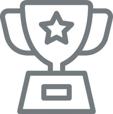 Kazanan Siyah ve Beyaz Logo Simgesi Markalaşma ve Tasarım için PNG Biçiminde