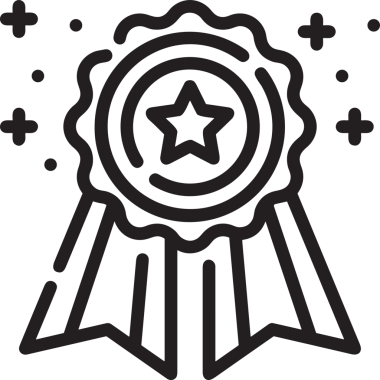 Kazanan Siyah ve Beyaz Logo Simgesi Markalaşma ve Tasarım için PNG Biçiminde