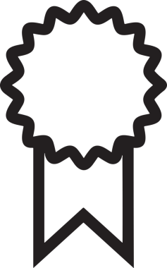 Kazanan Siyah ve Beyaz Logo Simgesi Markalaşma ve Tasarım için PNG Biçiminde