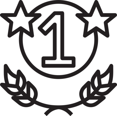 Kazanan Siyah ve Beyaz Logo Simgesi Markalaşma ve Tasarım için PNG Biçiminde