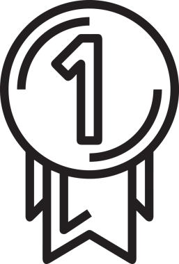 Kazanan Siyah ve Beyaz Logo Simgesi Markalaşma ve Tasarım için PNG Biçiminde