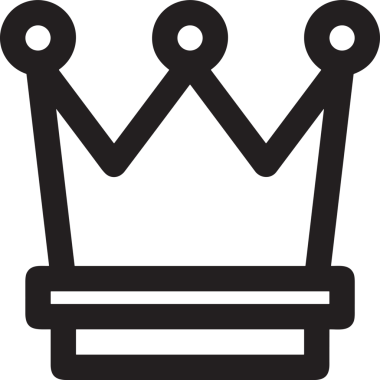 Kazanan Siyah ve Beyaz Logo Simgesi Markalaşma ve Tasarım için PNG Biçiminde