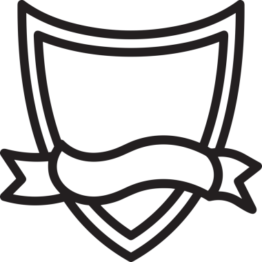 Kazanan Siyah ve Beyaz Logo Simgesi Markalaşma ve Tasarım için PNG Biçiminde