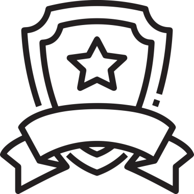 Kazanan Siyah ve Beyaz Logo Simgesi Markalaşma ve Tasarım için PNG Biçiminde