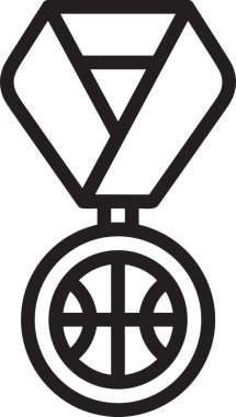 Kazanan Siyah ve Beyaz Logo Simgesi Markalaşma ve Tasarım için PNG Biçiminde