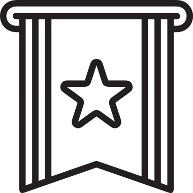 Kazanan Siyah ve Beyaz Logo Simgesi Markalaşma ve Tasarım için PNG Biçiminde