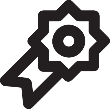 Kazanan Siyah ve Beyaz Logo Simgesi Markalaşma ve Tasarım için PNG Biçiminde