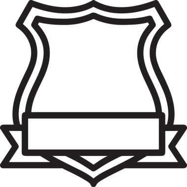 Kazanan Siyah ve Beyaz Logo Simgesi Markalaşma ve Tasarım için PNG Biçiminde