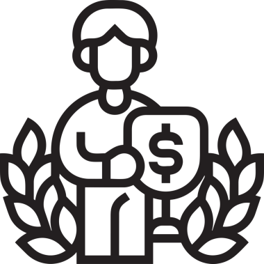 Kazanan Siyah ve Beyaz Logo Simgesi Markalaşma ve Tasarım için PNG Biçiminde