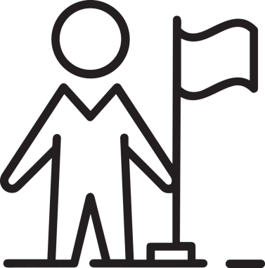 Kazanan Siyah ve Beyaz Logo Simgesi Markalaşma ve Tasarım için PNG Biçiminde