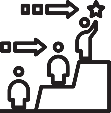 Kazanan Siyah ve Beyaz Logo Simgesi Markalaşma ve Tasarım için PNG Biçiminde