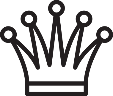 Kazanan Siyah ve Beyaz Logo Simgesi Markalaşma ve Tasarım için PNG Biçiminde