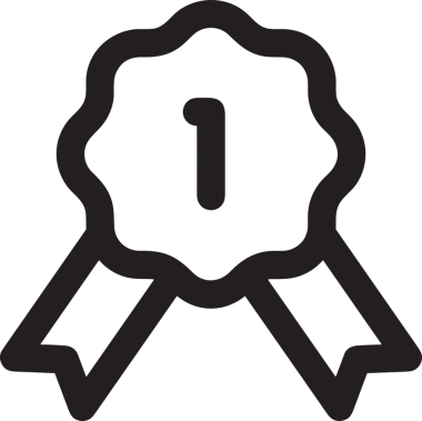 Kazanan Siyah ve Beyaz Logo Simgesi Markalaşma ve Tasarım için PNG Biçiminde