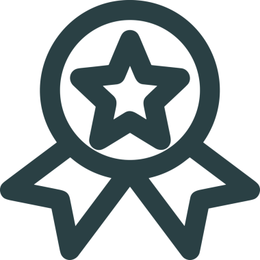 Kazanan Siyah ve Beyaz Logo Simgesi Markalaşma ve Tasarım için PNG Biçiminde