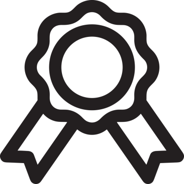 Kazanan Siyah ve Beyaz Logo Simgesi Markalaşma ve Tasarım için PNG Biçiminde