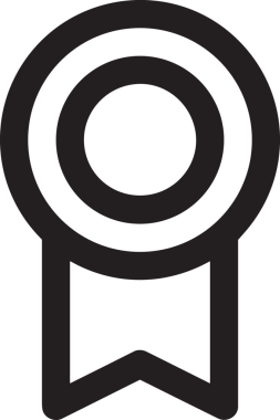 Kazanan Siyah ve Beyaz Logo Simgesi Markalaşma ve Tasarım için PNG Biçiminde