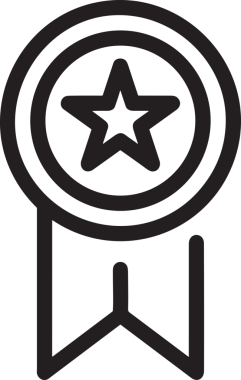 Kazanan Siyah ve Beyaz Logo Simgesi Markalaşma ve Tasarım için PNG Biçiminde