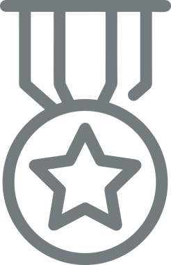 Kazanan Siyah ve Beyaz Logo Simgesi Markalaşma ve Tasarım için PNG Biçiminde