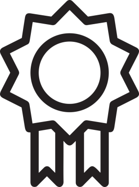 Kazanan Siyah ve Beyaz Logo Simgesi Markalaşma ve Tasarım için PNG Biçiminde