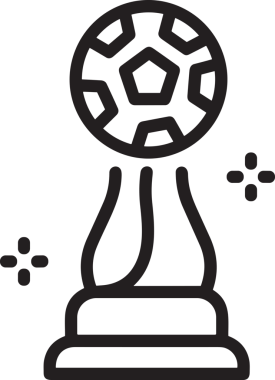 Kazanan Siyah ve Beyaz Logo Simgesi Markalaşma ve Tasarım için PNG Biçiminde