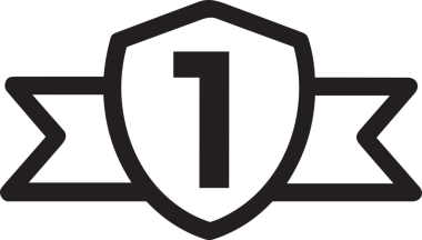 Kazanan Siyah ve Beyaz Logo Simgesi Markalaşma ve Tasarım için PNG Biçiminde