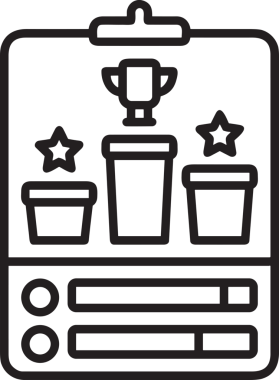Kazanan Siyah ve Beyaz Logo Simgesi Markalaşma ve Tasarım için PNG Biçiminde