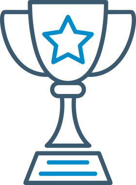 Kazanan Siyah ve Beyaz Logo Simgesi Markalaşma ve Tasarım için PNG Biçiminde