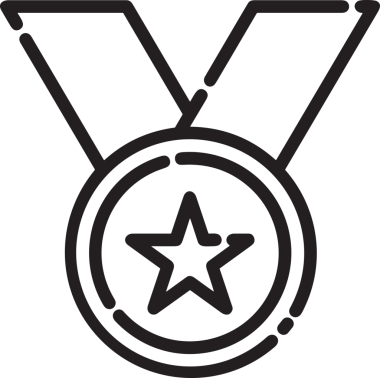 Kazanan Siyah ve Beyaz Logo Simgesi Markalaşma ve Tasarım için PNG Biçiminde