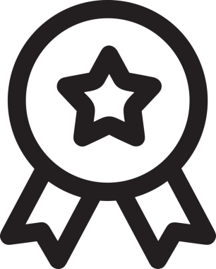 Kazanan Siyah ve Beyaz Logo Simgesi Markalaşma ve Tasarım için PNG Biçiminde