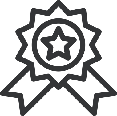 Kazanan Siyah ve Beyaz Logo Simgesi Markalaşma ve Tasarım için PNG Biçiminde