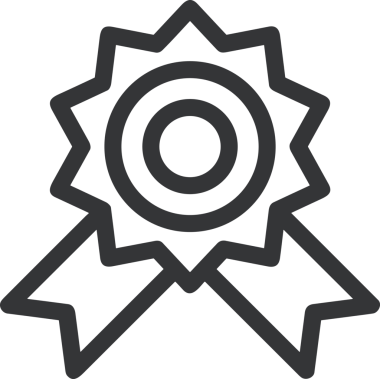 Kazanan Siyah ve Beyaz Logo Simgesi Markalaşma ve Tasarım için PNG Biçiminde