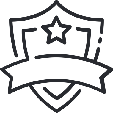 Kazanan Siyah ve Beyaz Logo Simgesi Markalaşma ve Tasarım için PNG Biçiminde