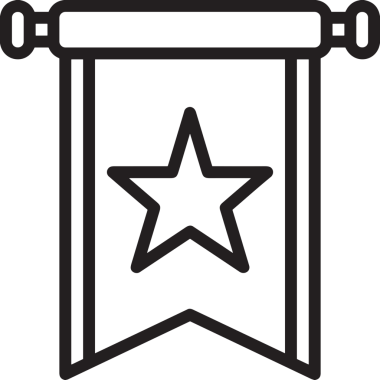 Kazanan Siyah ve Beyaz Logo Simgesi Markalaşma ve Tasarım için PNG Biçiminde