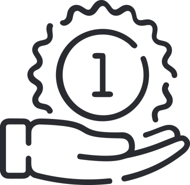 Kazanan Siyah ve Beyaz Logo Simgesi Markalaşma ve Tasarım için PNG Biçiminde