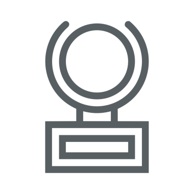 Kazanan Siyah ve Beyaz Logo Simgesi Markalaşma ve Tasarım için PNG Biçiminde