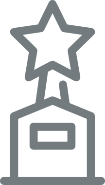 Kazanan Siyah ve Beyaz Logo Simgesi Markalaşma ve Tasarım için PNG Biçiminde