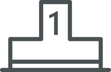 Kazanan Siyah ve Beyaz Logo Simgesi Markalaşma ve Tasarım için PNG Biçiminde