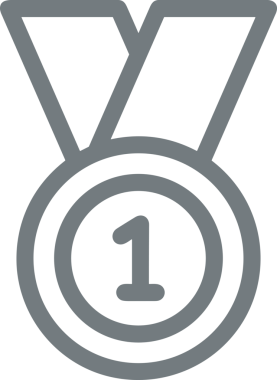 Kazanan Siyah ve Beyaz Logo Simgesi Markalaşma ve Tasarım için PNG Biçiminde