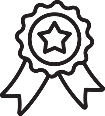 Kazanan Siyah ve Beyaz Logo Simgesi Markalaşma ve Tasarım için PNG Biçiminde