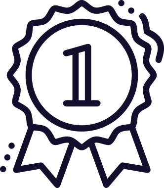 Kazanan Siyah ve Beyaz Logo Simgesi Markalaşma ve Tasarım için PNG Biçiminde