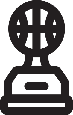 Kazanan Siyah ve Beyaz Logo Simgesi Markalaşma ve Tasarım için PNG Biçiminde